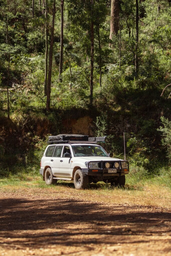 white Landcruiser in bsu VIC