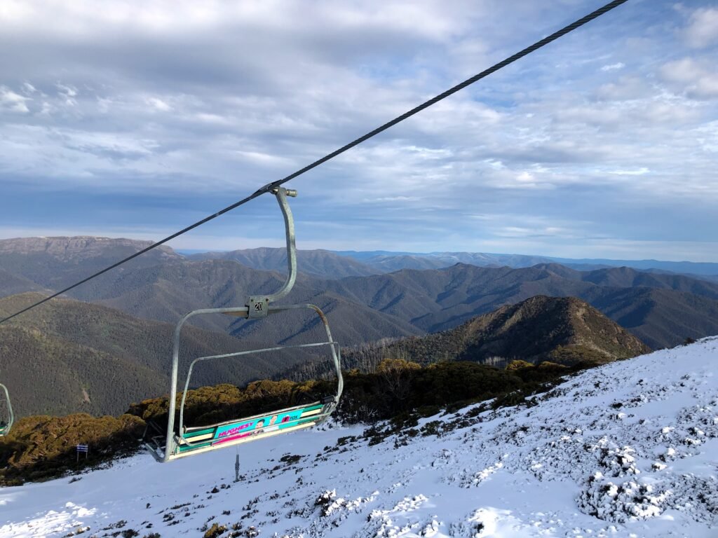 Mount Buller lift snow